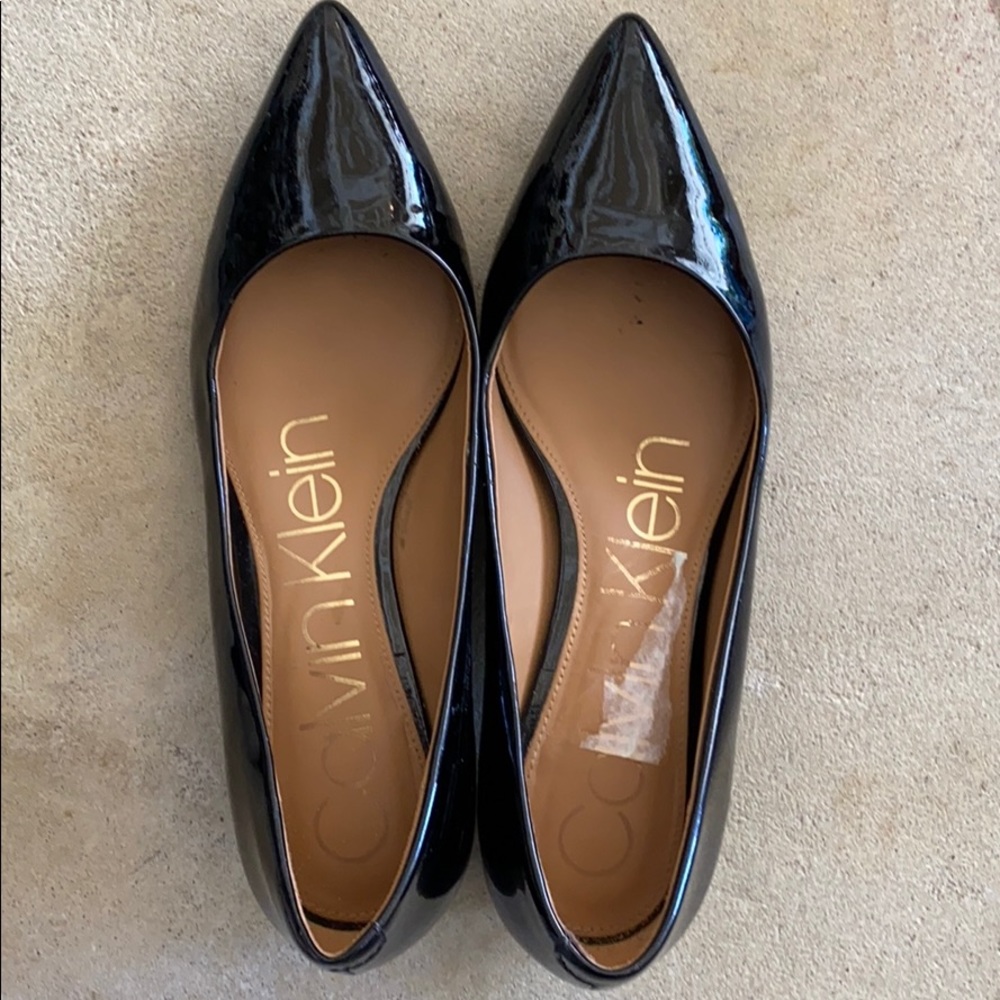 Calvin Klein block heel